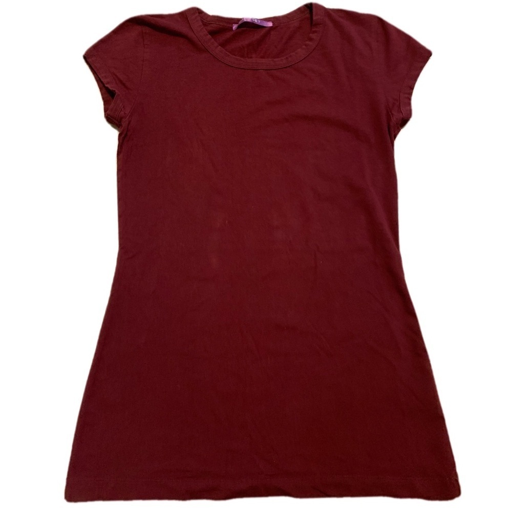 ⚡️Smart Set Burgundy T-Shirt Dress - Petite/Small - Casual & Comfy